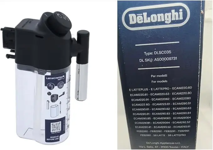 Delonghi Espresso Magnifica - デロンギ ミルクカレーフ コーヒーメーカー用容器 マグニフィカ エヴォ ECAM290