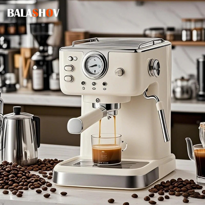 Breville Espresso Bes870 - 220V イタリアエスプレッソコーヒーマシンステンレス鋼コーヒーメーカー半自動商業ミルク泡立て器エスプレッソマシンオフィス