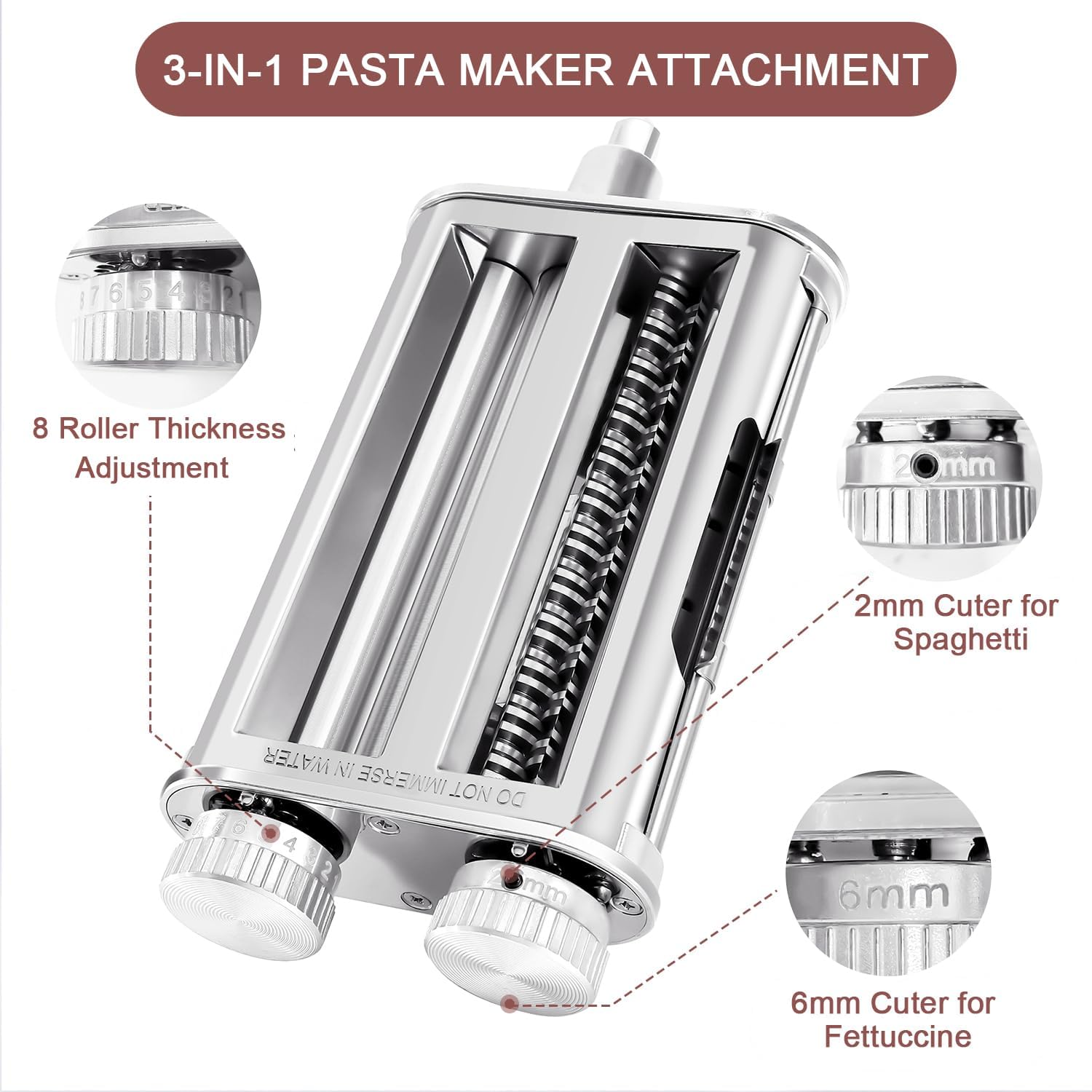 キッチンエイドミキサー3-in-1パスタローラーカッターアタ - Kitchenaid Mixer Hand Mixer のレビューと価格