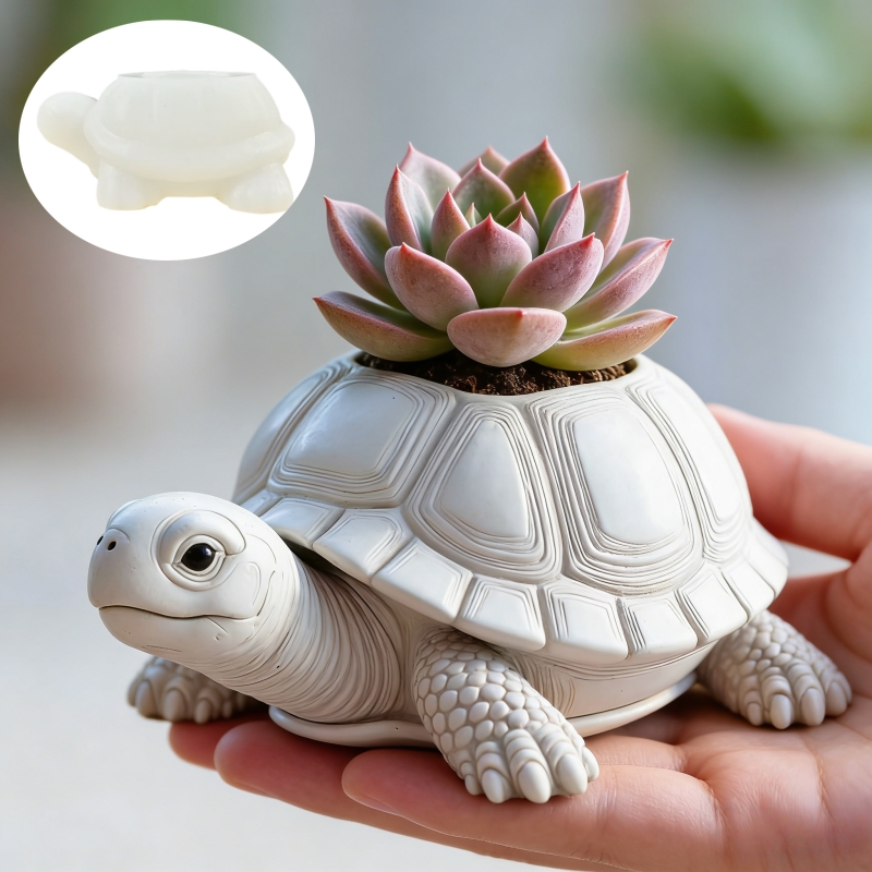 狼の頭の形をした植木鉢ペンホルダーキャンドルカップ樹脂シリコ - Potsticker Mold のレビューと価格