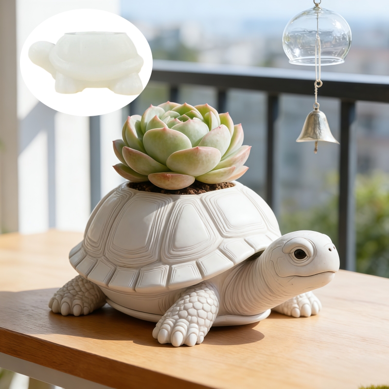 狼の頭の形をした植木鉢ペンホルダーキャンドルカップ樹脂シリコ - Potsticker Mold のレビューと価格