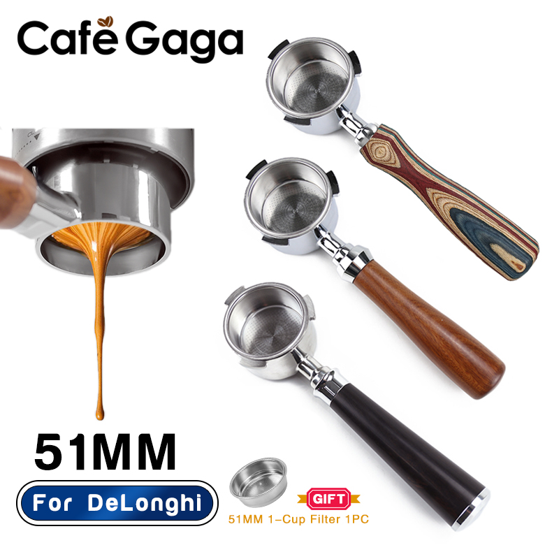 コーヒー底なしポルタフィルター 51 ミリメートル裸デロンギ - Delonghi Espresso Magnifica のレビューと価格