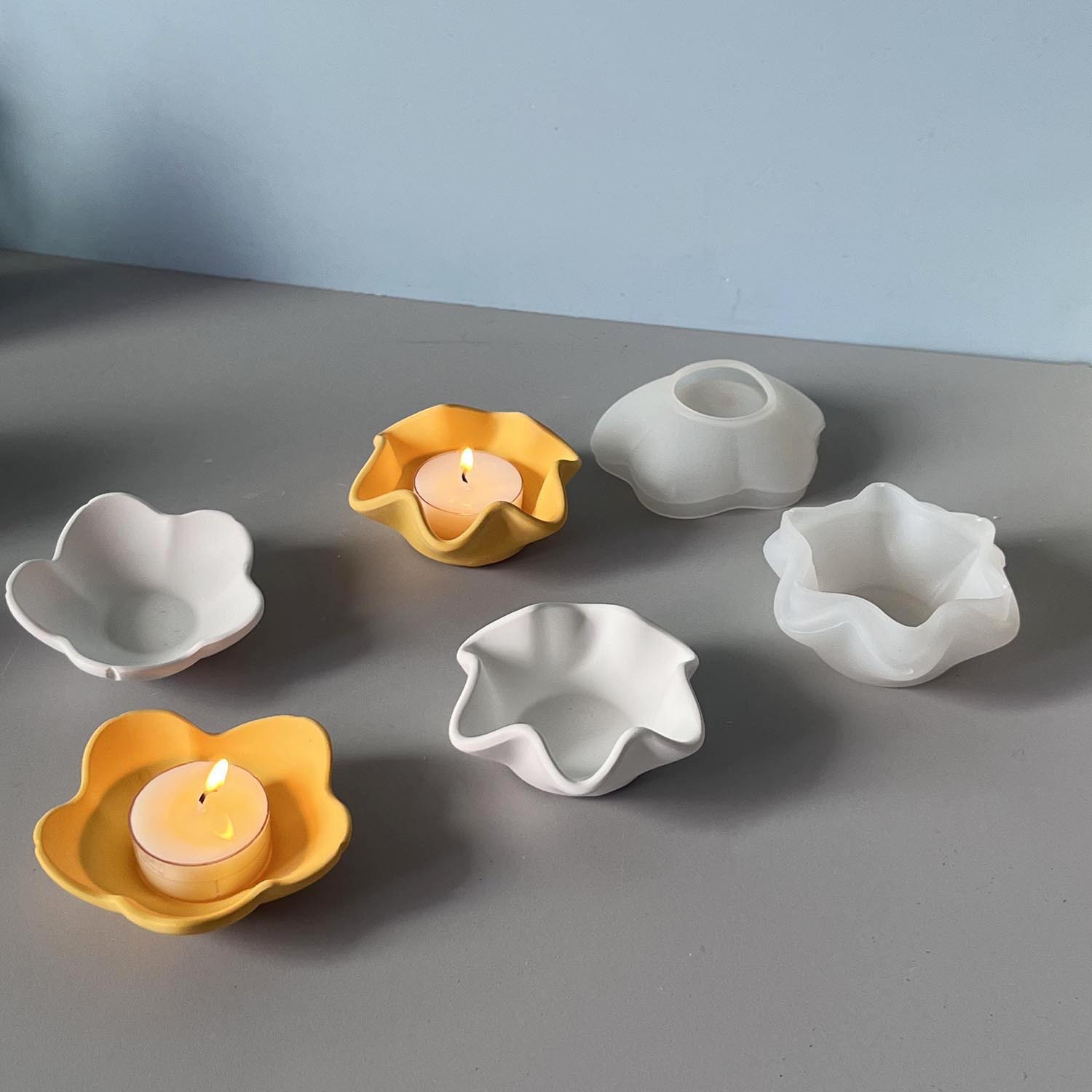 創造的な曲線エッジのキャンドルボウルシリコンモールド DIY - Potsticker Mold のレビューと価格
