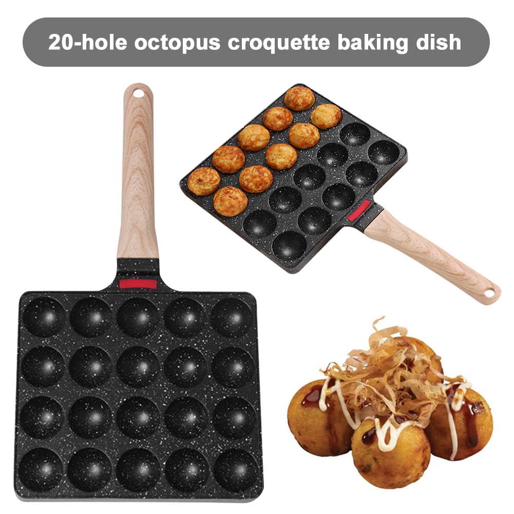 ノンスティックたこ焼きパン 20穴 たこ焼きグリルパンプレー - Takoyaki Grill Plate のレビューと価格