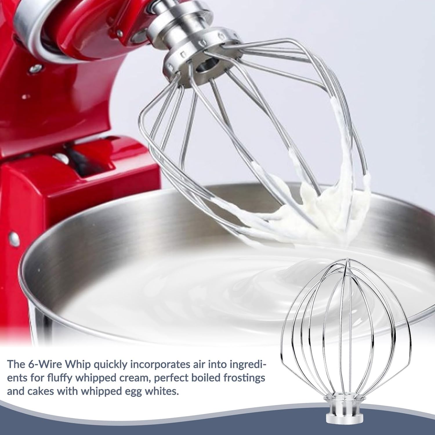 交換部品 K45WW ステンレススチール 6 線式泡立て器ア - Kitchenaid Mixer Hand Mixer のレビューと価格