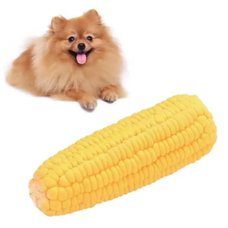 子犬用の音が出るコーンドッグおもちゃ。歯磨きや自己啓発に役立 - Corn Dog Stick のレビューと価格